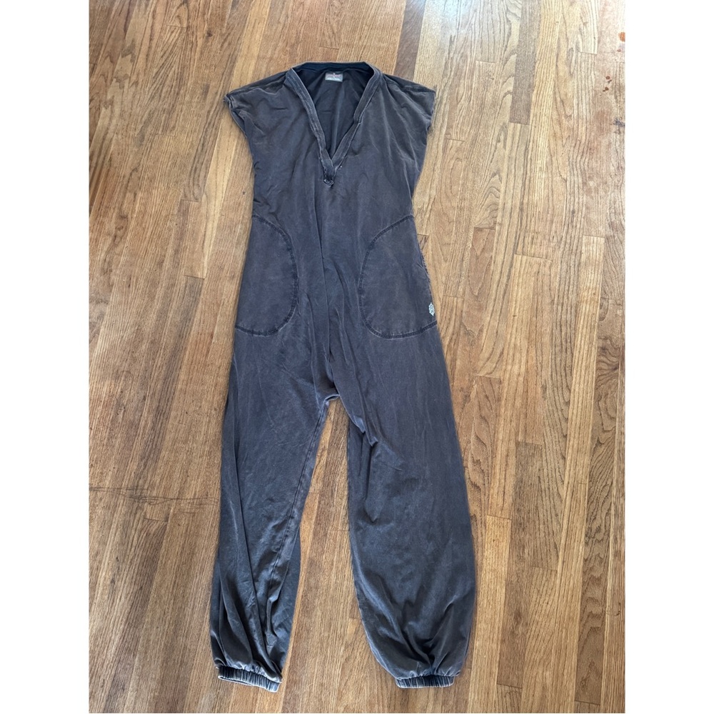 Free People Hot Shot V-neck onesie jumpsuit